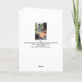 Originele fotomontage #10c feestdagen kaart (Achterkant)