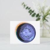 Originele Frisbee Pie Tin Pop-Art Briefkaart (Staand voorkant)