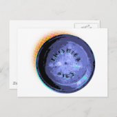 Originele Frisbee Pie Tin Pop-Art Briefkaart (Voorkant / Achterkant)