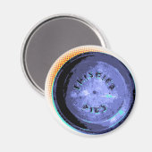 Originele Frisbee Pie Tin Pop-Art Magneet (Voorkant / Achterkant)