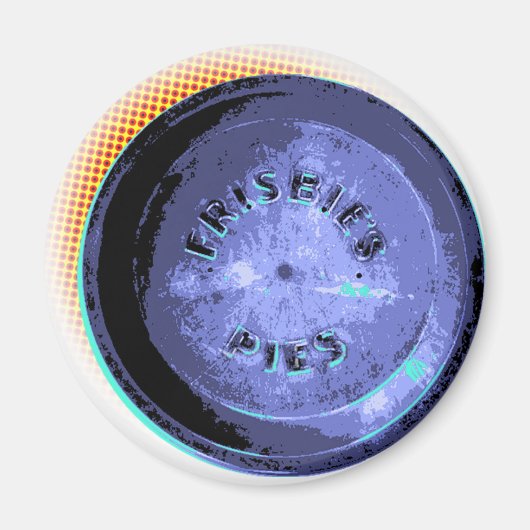 Originele Frisbee Pie Tin Pop-Art Magneet (Voorkant)