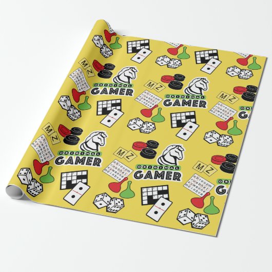 Originele gamer cadeaupapier (Uitgerold)