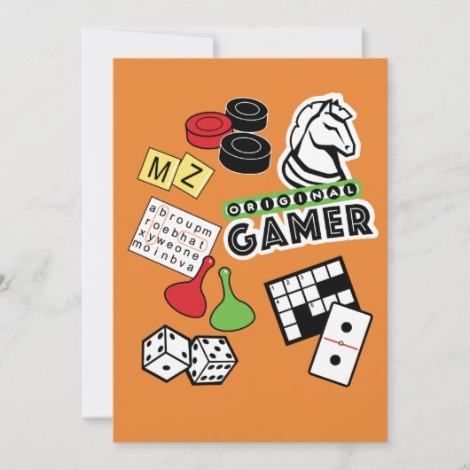 Originele gamer feestdagenkaart (Voorkant)