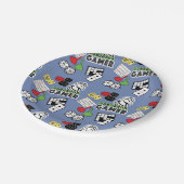 Originele gamer papieren bordje (Gekanteld)