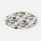 Originele gamer papieren bordje (Gekanteld)