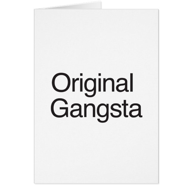Originele Gangsta (Voorkant)