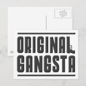 Originele Gangsta Briefkaart (Voorkant / Achterkant)