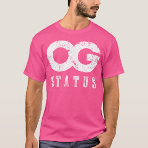 Originele Gangster Of Status Ghetto Hood Hip Hop R T-shirt