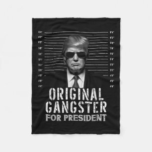 Originele gangster voor President Donald Trump Mug Fleece Deken