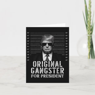 Originele gangster voor President Donald Trump Mug Kaart