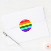 Originele Gay Pride vlag Ronde Sticker (Envelop)