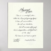 Originele gedicht en kunst van geloof naar geloof  poster (Voorkant)