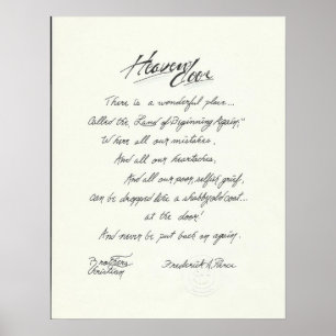 Originele gedicht en kunst van geloof naar geloof  poster