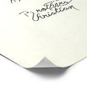 Originele gedicht en kunst van geloof naar geloof  poster (Hoek)