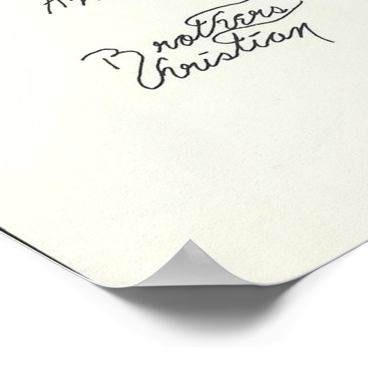 Originele gedicht en kunst van geloof naar geloof  poster (Hoek)