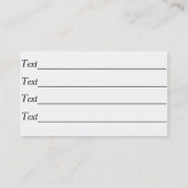 originele glimlachende gelukkige afbeelding - huis visitekaartje (Achterkant)