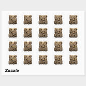 Originele Gold EAT THE RISK Cadeau Sticker (Vel)
