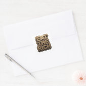 Originele Gold EAT THE RISK Cadeau Sticker (Envelop)