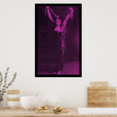 Originele Gothic Girl Theda Bara Poster (Keuken)