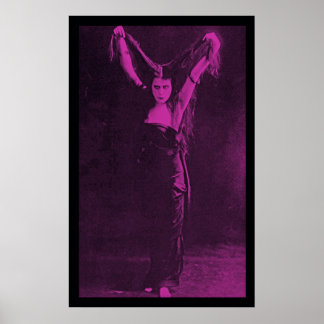 Originele Gothic Girl Theda Bara Poster