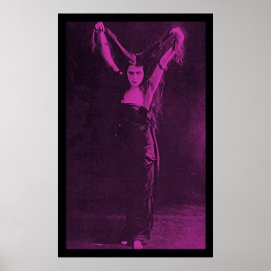 Originele Gothic Girl Theda Bara Poster (Voorkant)