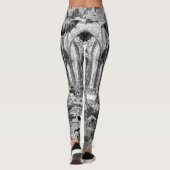 Originele Gotische Vampieren Crypt Graves Vleermui Leggings (Achterkant)