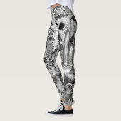Originele Gotische Vampieren Crypt Graves Vleermui Leggings (Links)