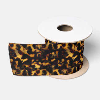 Originele Goud en Bruin Tortoiseshell Naadloze Rep Satijnen Lint