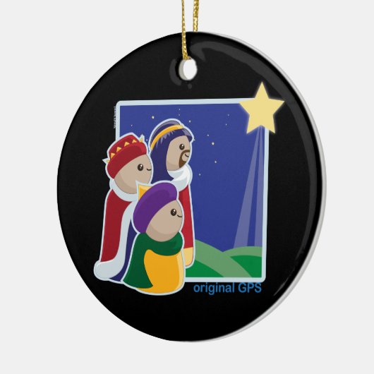 Originele GPS Keramisch Ornament (Links)