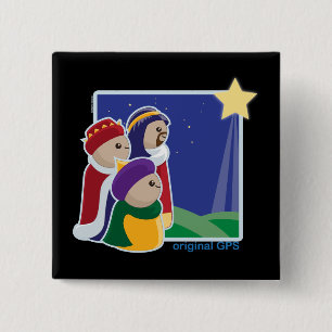 Originele GPS Vierkante Button 5,1 Cm