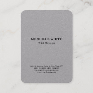 Originele Grijs Professionele Stijl Modern Minimal Visitekaartje