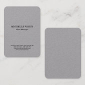 Originele Grijs Professionele Stijl Modern Minimal Visitekaartje (Voorkant / Achterkant)