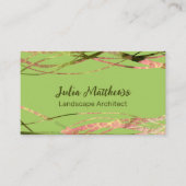 Originele Groene Natuur Design Landschapsarchitect Visitekaartje (Voorkant)