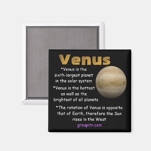 Originele Groupitr Venus Magnet (Voorkant / Achterkant)