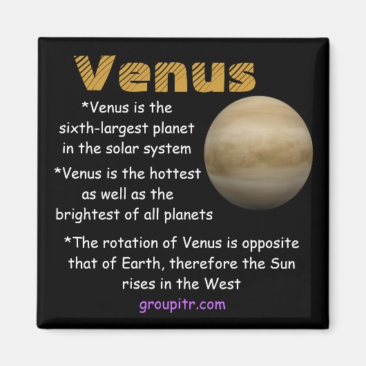 Originele Groupitr Venus Magnet (Voorkant)