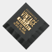  originele Grunge noodlijdend geboortejaar Folie Servetten (Rechts)