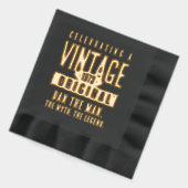  originele Grunge noodlijdend geboortejaar Folie Servetten (Links)