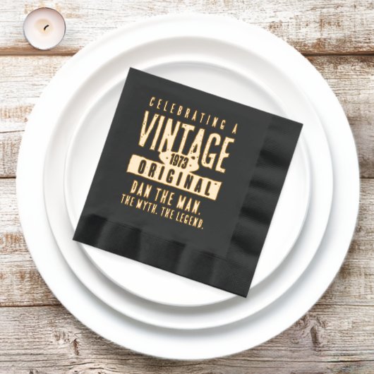  originele Grunge noodlijdend geboortejaar Folie Servetten (Insitu)