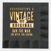  originele Grunge noodlijdend geboortejaar Folie Servetten (Voorkant)