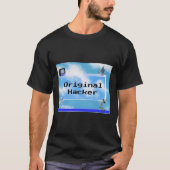 Originele Hacker Aangepaste tekst Windows 95 Thema T-shirt (Voorkant)