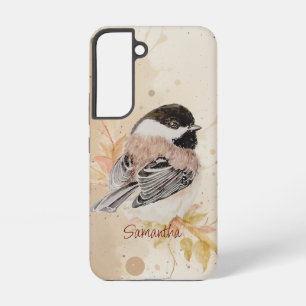 Originele handgeschilderde waterverf mees vogel samsung galaxy hoesje