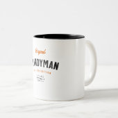 Originele Handyman Limited Edition Tweekleurige Koffiemok (Voorkant rechts)