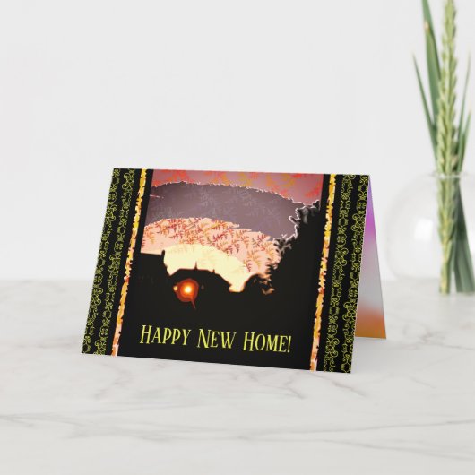 Originele Happy New Home-aankondiging Aankondiging (Voorkant)