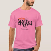 Originele hoes van Skillz Long (zwart/Oranje Logo) T-shirt (Voorkant)