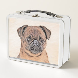 Originele honden kunst van gladharige Brussels Gri