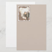 Originele honkloze schilderkunst van Chinese maffi Briefpapier (Voorkant / Achterkant)