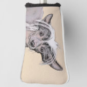 Originele honkloze schilderkunst van Chinese maffi Golfheadcover (Draai 90)