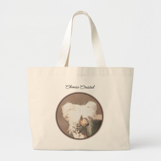 Originele honkloze schilderkunst van Chinese maffi Grote Tote Bag (Voorkant)