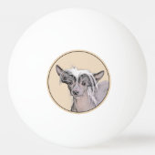 Originele honkloze schilderkunst van Chinese maffi Pingpongbal (Voorkant)