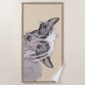 Originele honkloze schilderkunst van Chinese maffi Strandlaken (Voorkant)